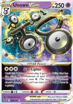 Unown VSTAR - Silver Tempest #066/195