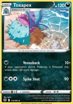 Toxapex - Silver Tempest #115/195