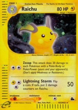 Raichu - Skyridge #25/144
