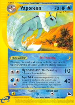 Vaporeon - Skyridge #33/144