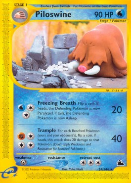 Piloswine Skyridge #24/144