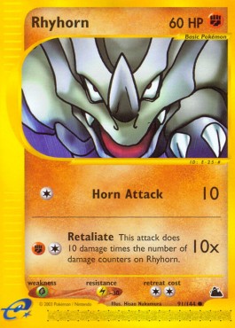 Rhyhorn - Skyridge #91/144