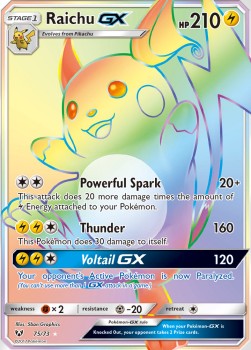 Raichu GX - Shining Legends #75/73