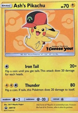 Ash's Pikachu SM Black Star Promos #110/248