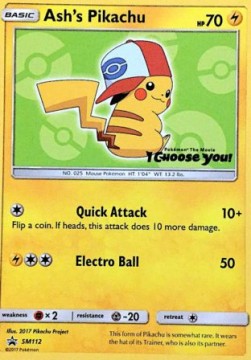 Ash's Pikachu SM Black Star Promos #112/248