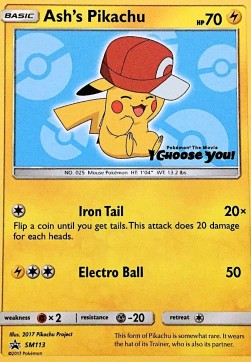 Ash's Pikachu SM Black Star Promos #113/248