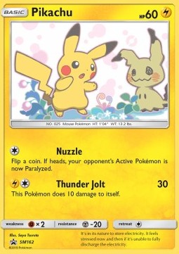 Pikachu SM Black Star Promos #162/248