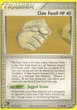 Claw Fossil EX Sandstorm #90