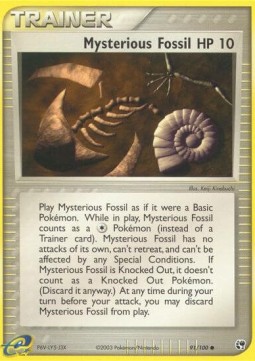 Mysterious Fossil EX Sandstorm #91