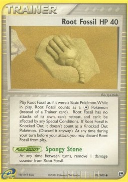 Root Fossil EX Sandstorm #92