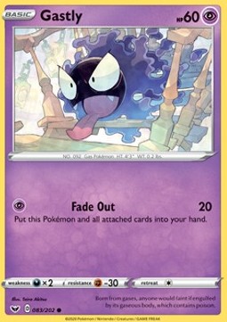 Gastly - Sword & Shield #83