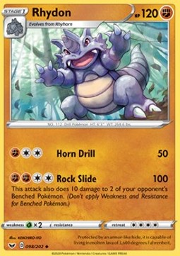 Rhydon - Sword & Shield #98