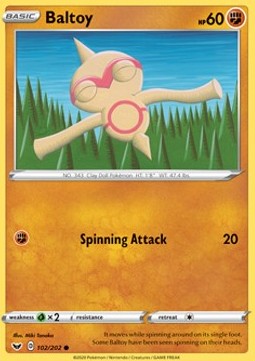 Baltoy - Sword & Shield #102