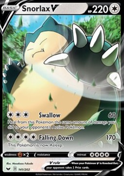 Snorlax V - Sword & Shield #141