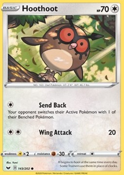 Hoothoot - Sword & Shield #143