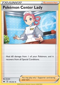 Pokémon Center Lady Sword &amp; Shield #176