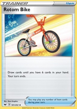 Rotom Bike Sword & Shield #181