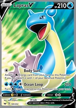 Lapras V - Sword & Shield #189