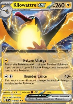 Kilowattrel ex - Surging Sparks #068/191