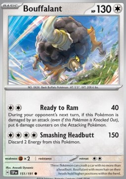 Bouffalant - Surging Sparks #151/191