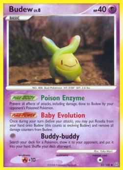 Budew Lv.8 Stormfront #33/100