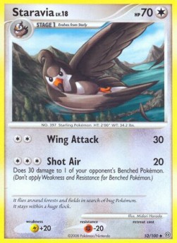 Staravia Lv.18 Stormfront #52/100