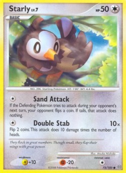 Starly Lv.7 Stormfront #75/100