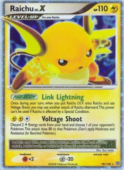 Raichu LV.X Stormfront #99/100