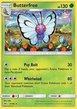 Butterfree - Sun & Moon #3