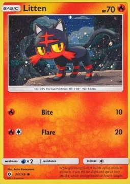 Litten - Sun & Moon #24