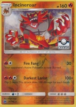 Incineroar - Sun & Moon #26