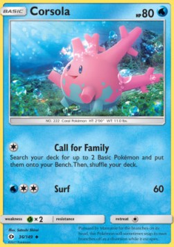 Corsola - Sun & Moon #36