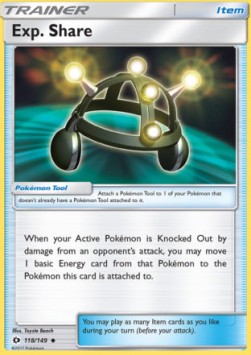 Exp. Share Sun &amp; Moon #118