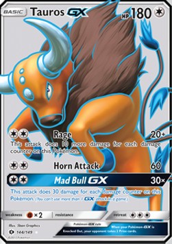 Tauros GX - Sun & Moon #144