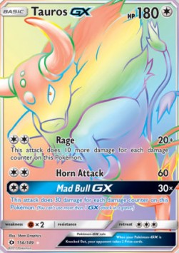 Tauros GX - Sun & Moon #156