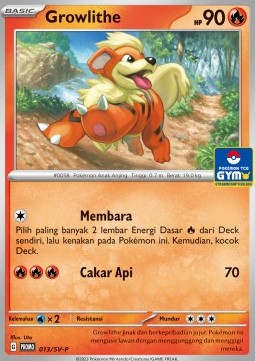 Growlithe Scarlet &amp; Violet Indonesian Promos #013