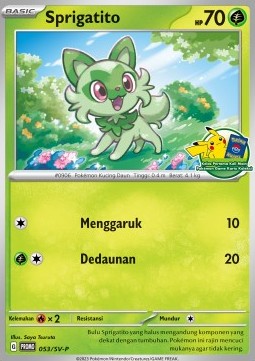 Sprigatito Scarlet &amp; Violet Indonesian Promos #053