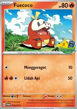 Fuecoco Scarlet &amp; Violet Indonesian Promos #054