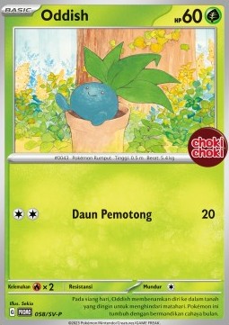 Oddish Scarlet & Violet Indonesian Promos #058
