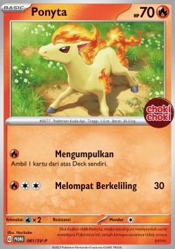Ponyta Scarlet &amp; Violet Indonesian Promos #061