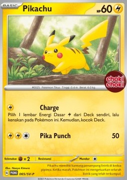 Pikachu Scarlet &amp; Violet Indonesian Promos #065