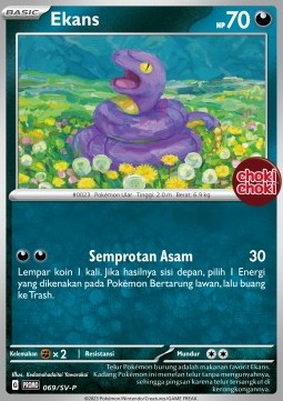 Ekans Scarlet & Violet Indonesian Promos #069