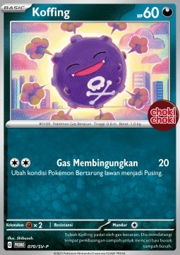 Koffing Scarlet &amp; Violet Indonesian Promos #070