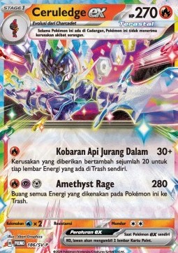 Ceruledge ex Scarlet &amp; Violet Indonesian Promos #186