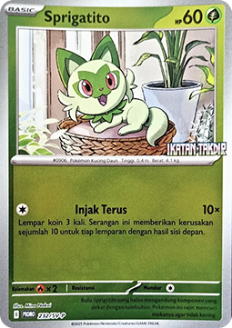Sprigatito - Scarlet & Violet Indonesian Promos #232