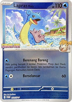 Misty's Lapras Scarlet &amp; Violet Indonesian Promos #251