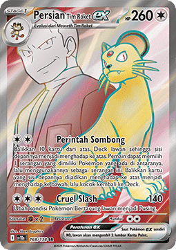 Team Rocket's Persian ex Presence of Champions #168