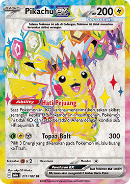 Pikachu ex - Stellar Lightning #211