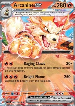 Arcanine ex - Scarlet & Violet #032