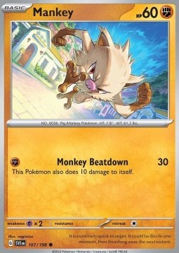 Mankey - Scarlet & Violet #107
